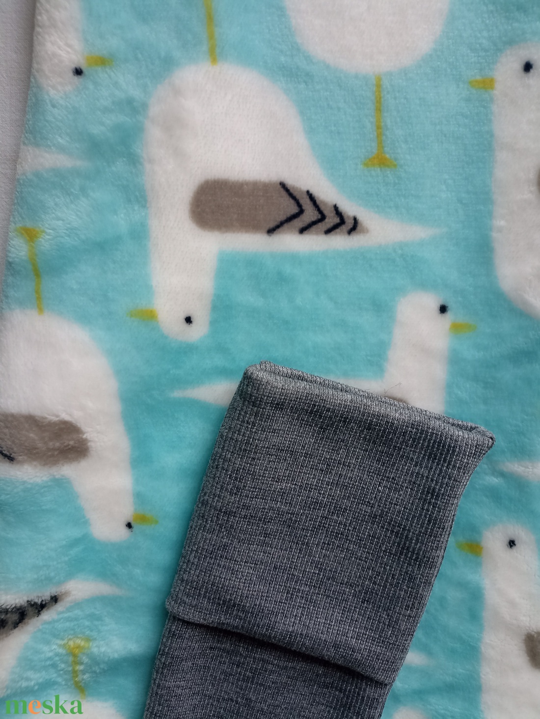 1110-116-122-es őszi téli tipegő hálózsák 20-22 fokba Hűvös szoba wellsoft pamuttal sirályos - baba - mama - babaruházat - tipegőhálózsák - Meska.hu