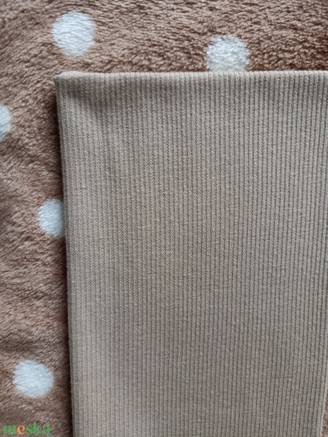 116-122-128-as Őszi téli tipegő hálózsák wellsoft barna pöttyös - baba - mama - babaruházat - tipegőhálózsák - Meska.hu