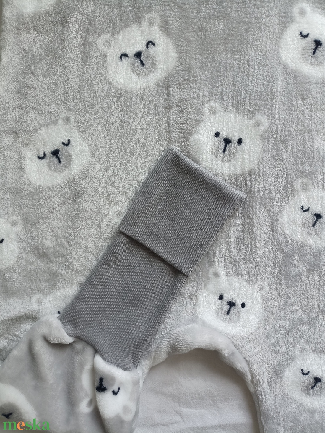 92-98-104-es őszi téli tipegő hálózsák HŰVÖS SZOBA 20-22 fokba wellsoft jegesmaci - baba - mama - babaruházat - tipegőhálózsák - Meska.hu