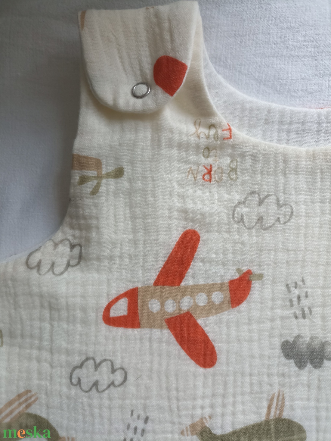 86-92-98-as Átmeneti meleg szoba muszlin tipegő hálózsák kétrétegű duplagéz repülők - baba - mama - babaruházat - tipegőhálózsák - Meska.hu