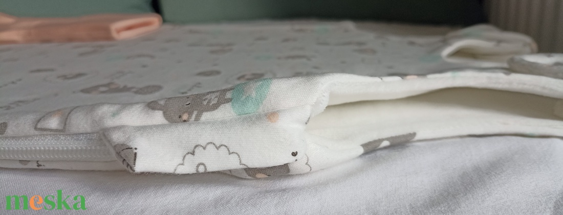 98-104-110-es Őszi téli tipegő hálózsák átmeneti pamut csillámos macis nyuszis - baba - mama - babaruházat - tipegőhálózsák - Meska.hu