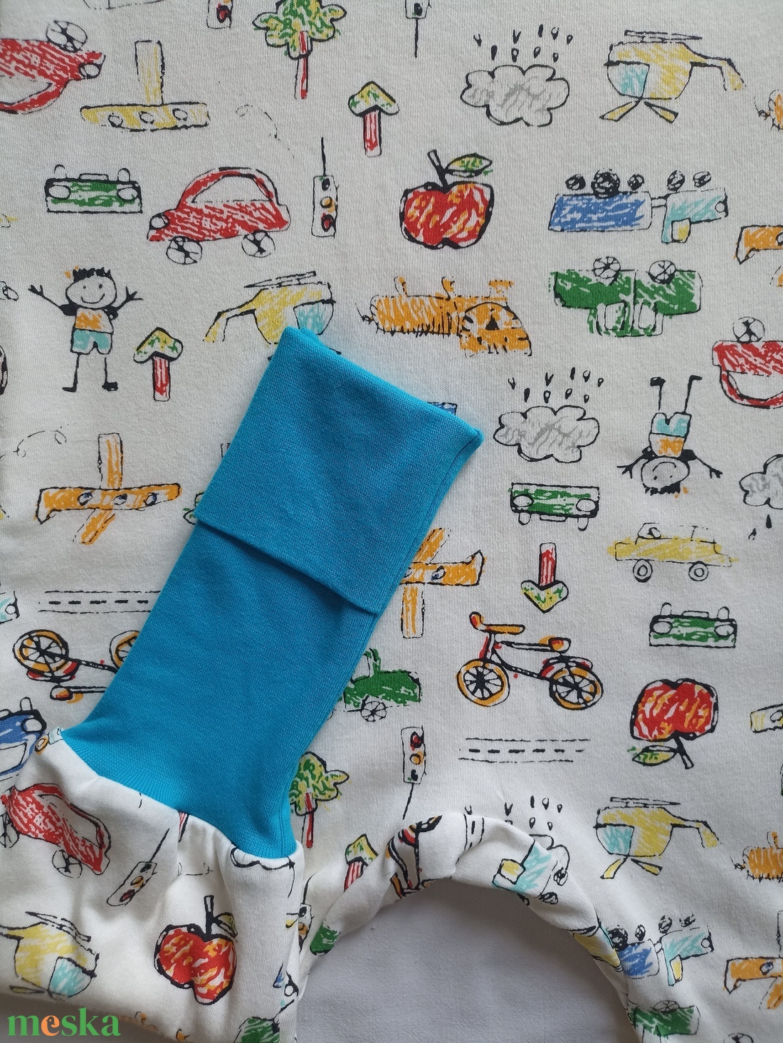 80-86-92-es Őszi tipegő hálózsák átmenti duplapamut gyerekrajzos - baba - mama - babaruházat - tipegőhálózsák - Meska.hu