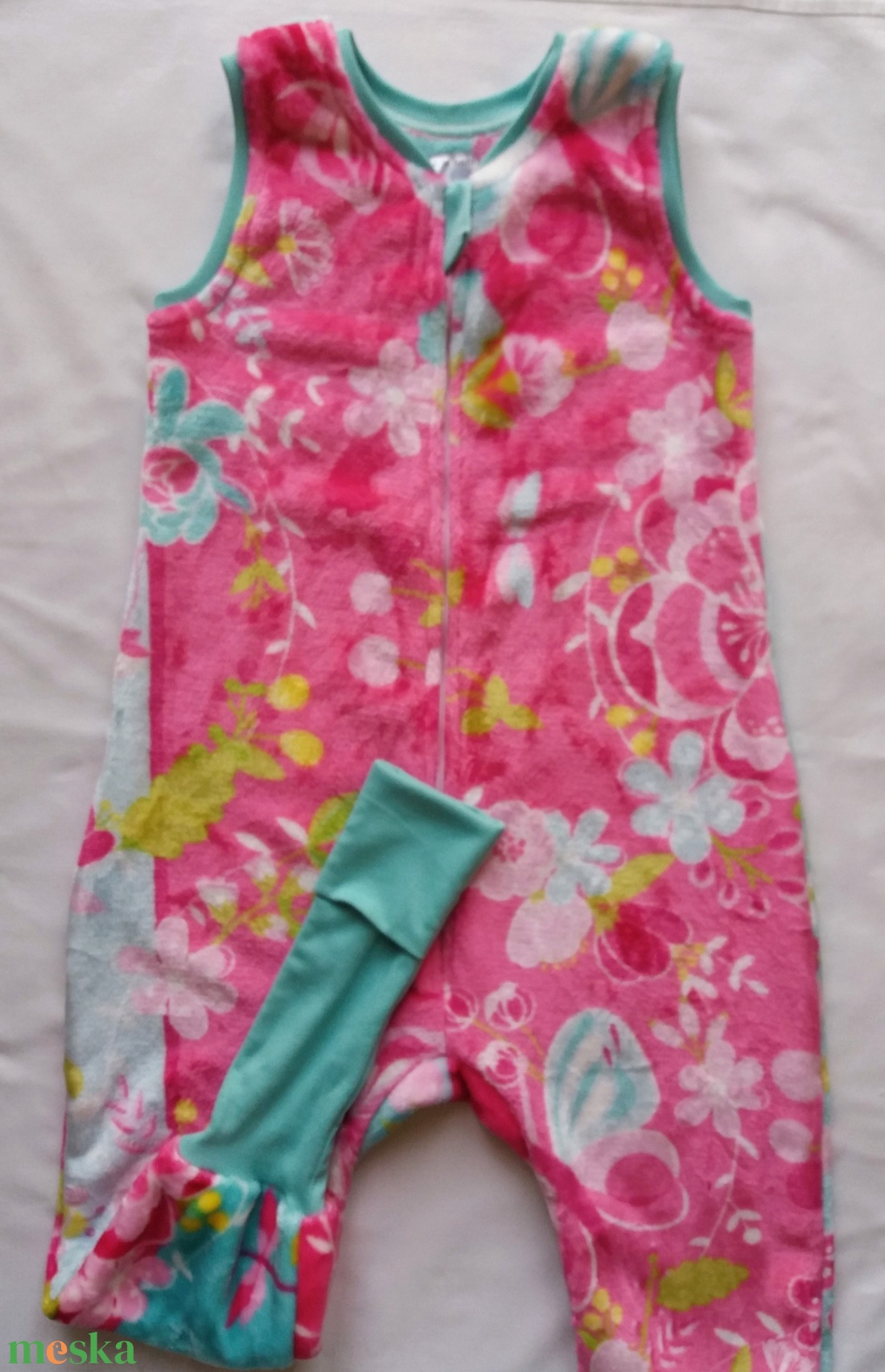 110-116-122-es Tavaszi téli tipegő hálózsák wellsoft  pillangós virágos - baba - mama - babaruházat - tipegőhálózsák - Meska.hu