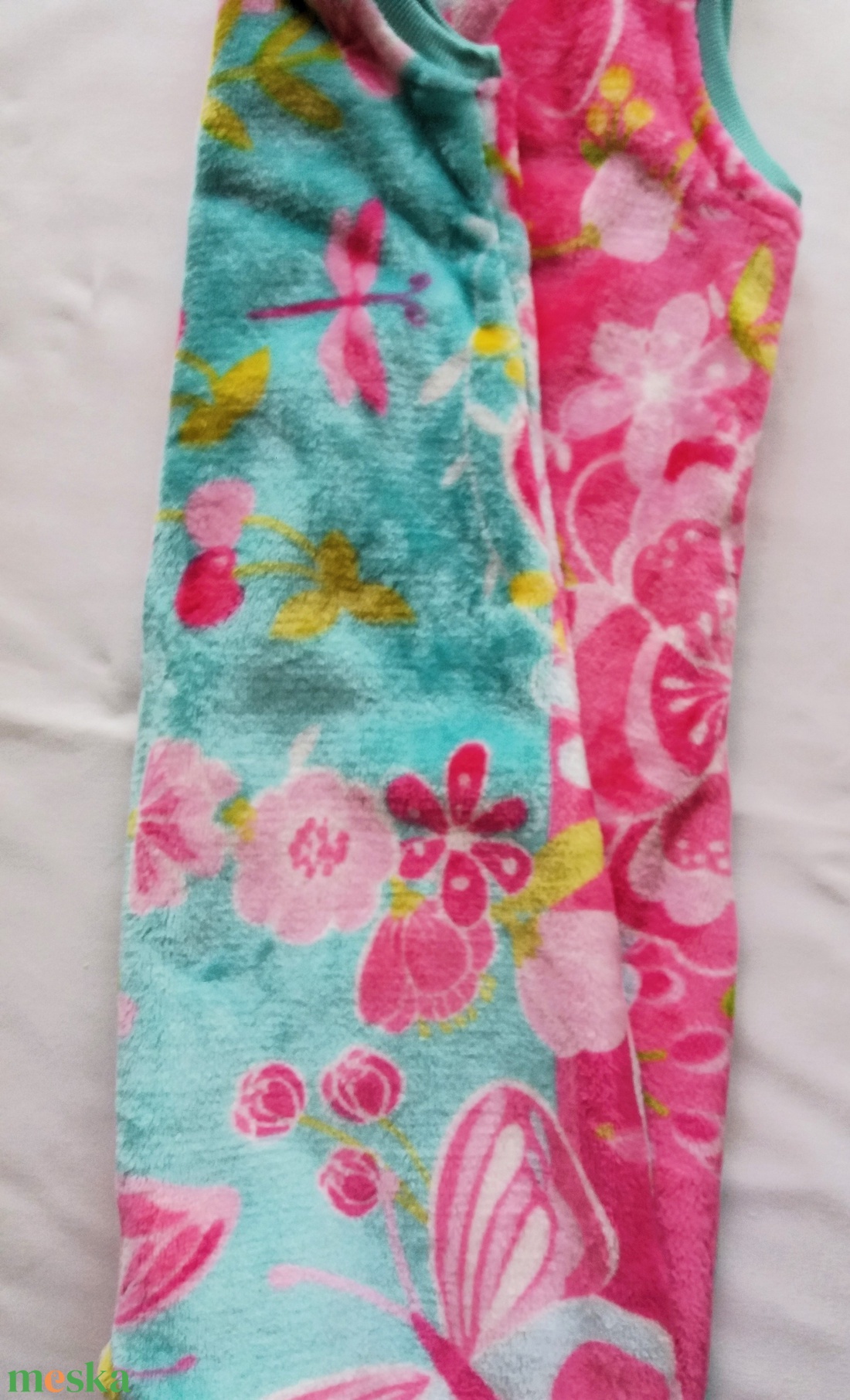 110-116-122-es Tavaszi téli tipegő hálózsák wellsoft  pillangós virágos - baba - mama - babaruházat - tipegőhálózsák - Meska.hu