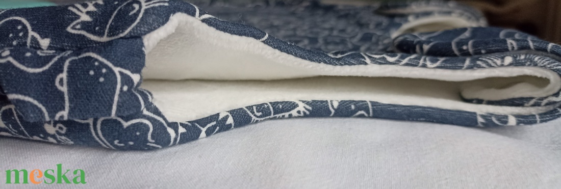 80-86-92-es őszi téli tipegő hálózsák 21-23 fokba átmeneti pamut skék állatos - baba - mama - babaruházat - tipegőhálózsák - Meska.hu