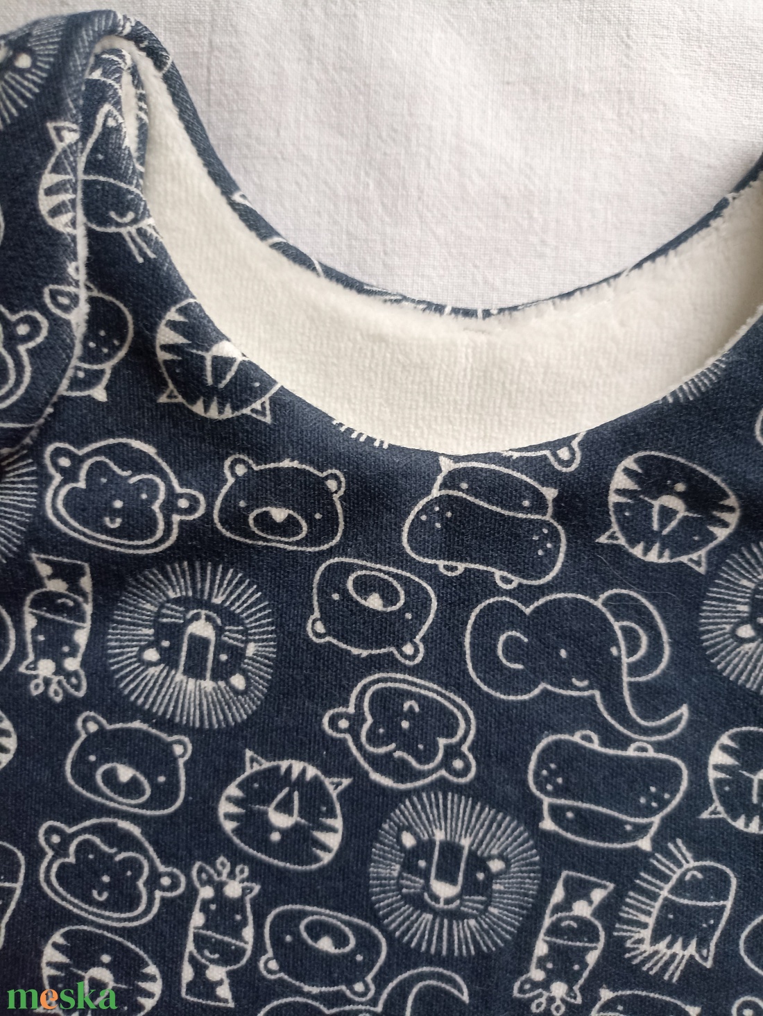 80-86-92-es őszi téli tipegő hálózsák 21-23 fokba átmeneti pamut skék állatos - baba - mama - babaruházat - tipegőhálózsák - Meska.hu