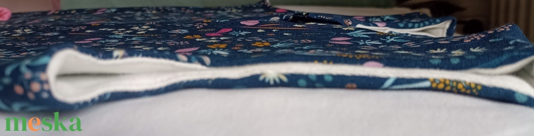 110-116-122-es Tavaszi tipegő hálózsák pamut ÁTMENETI 22-24 fokba skék virágos - baba - mama - babaruházat - tipegőhálózsák - Meska.hu