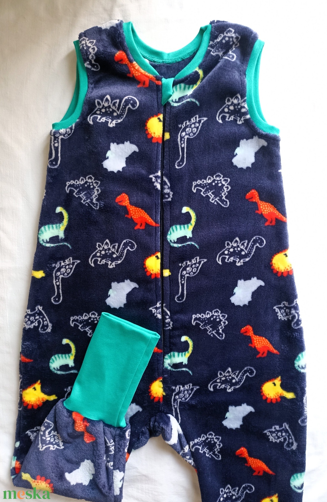 110-116-122-es téli tavaszi tipegő hálózsák 20-23 fokba wellsoft dínós - baba - mama - babaruházat - tipegőhálózsák - Meska.hu