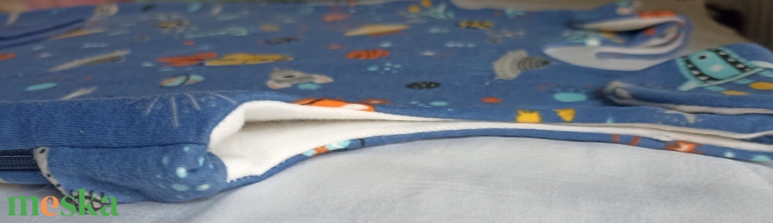 104-110-116-os Tavaszi tipegő hálózsák 22-24 fokba átmenti pamut űrhajós - baba - mama - babaruházat - tipegőhálózsák - Meska.hu