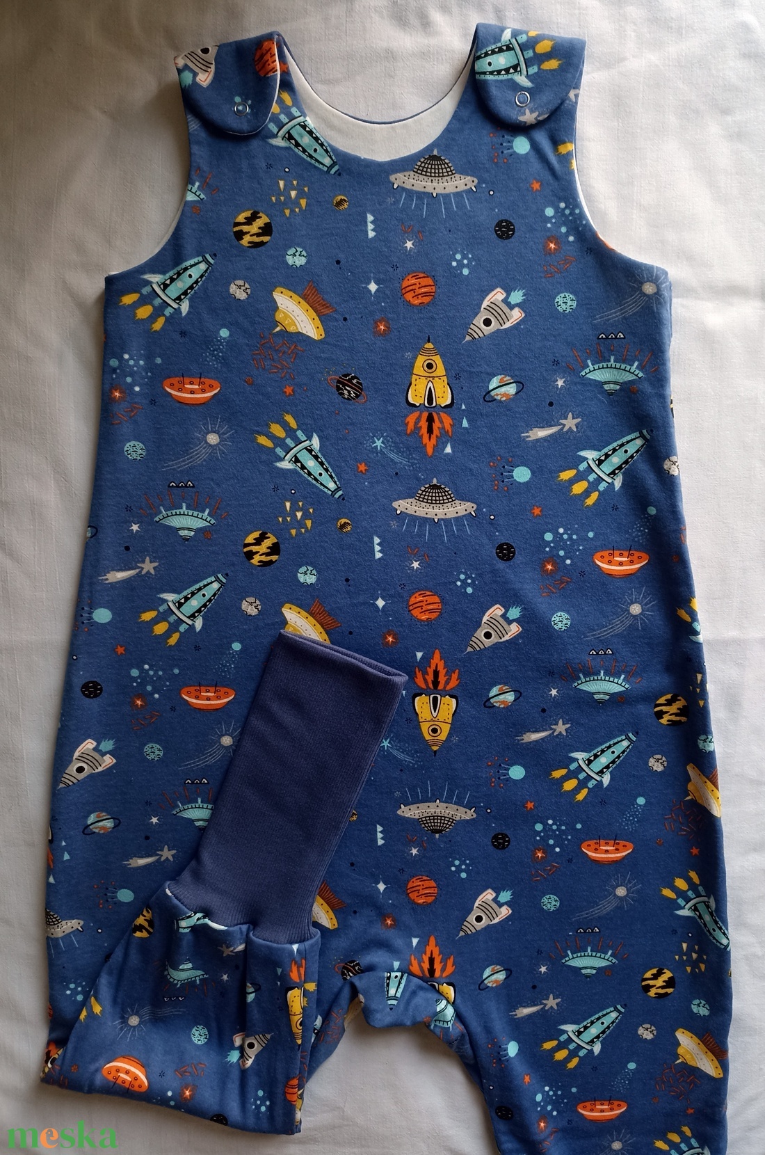 104-110-116-os Tavaszi tipegő hálózsák 22-24 fokba átmenti pamut űrhajós - baba - mama - babaruházat - tipegőhálózsák - Meska.hu