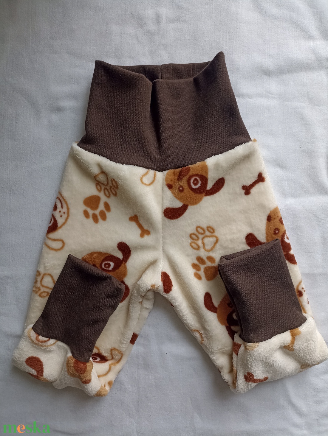 86-92-98 kutyás babanadrág, hurcinaci, passzés nadrág, bentinadrág  - baba - mama - babaruházat - baba nadrág - Meska.hu