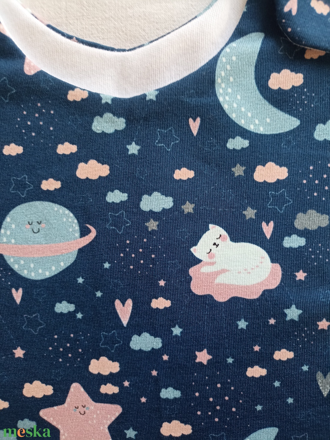 92-98-104-es Tavaszi tipegő hálózsák 22-24 fokba Átmeneti pamut cicás felhős - baba - mama - babaruházat - tipegőhálózsák - Meska.hu