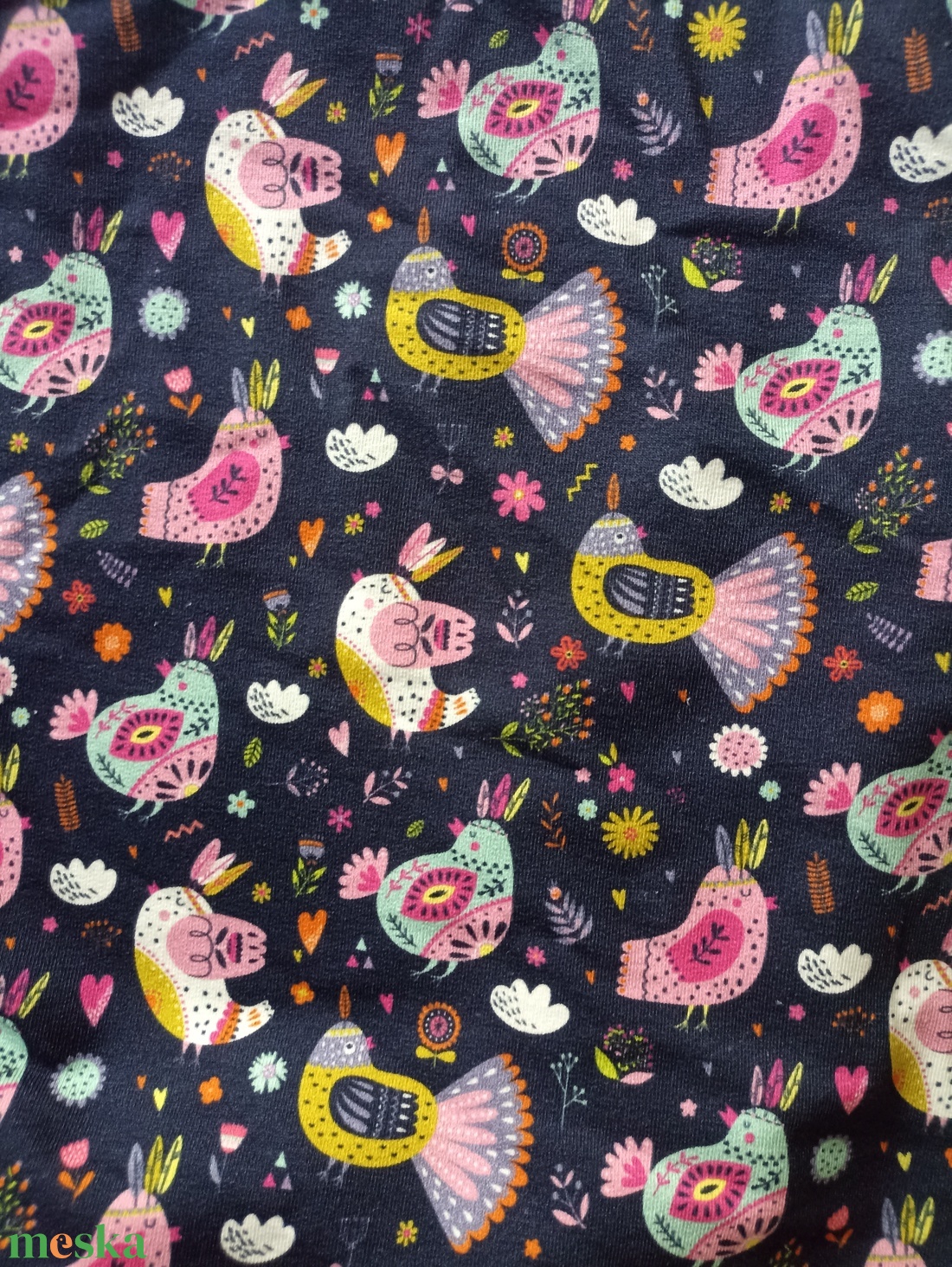 134-140-146-os Nyári tipegő hálózsák pamut madárkás - baba - mama - babaruházat - tipegőhálózsák - Meska.hu