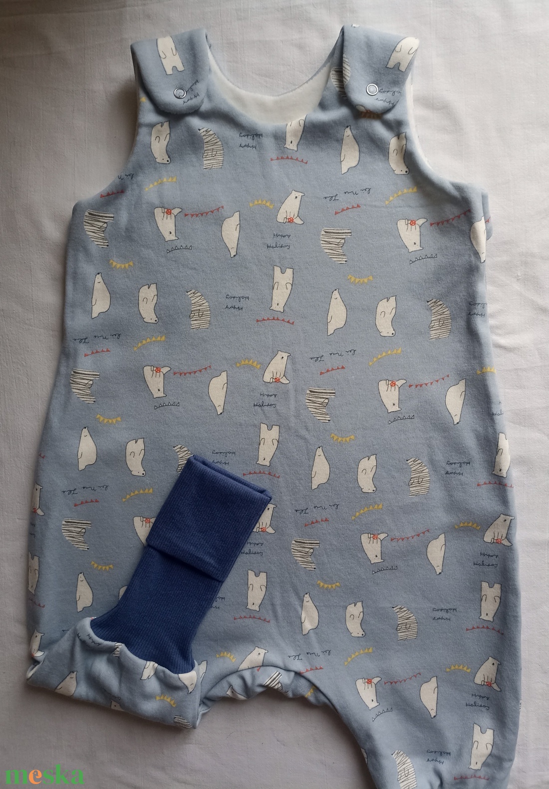 62 68 74 80 86 92 98 104 110 116 122 128 134 140 Tavaszi nyári, őszi Téli Átmeneti pamut tipegő hálózsák jegesmacis - baba - mama - babaruházat - tipegőhálózsák - Meska.hu