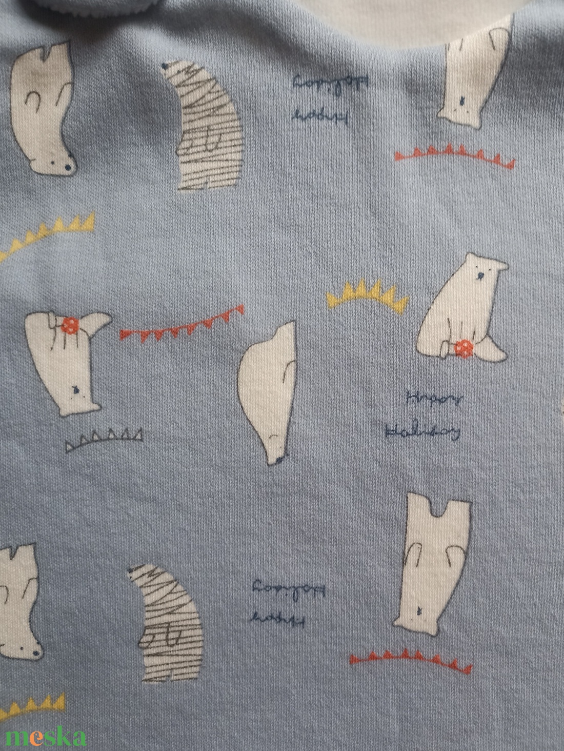 62 68 74 80 86 92 98 104 110 116 122 128 134 140 Tavaszi nyári, őszi Téli Átmeneti pamut tipegő hálózsák jegesmacis - baba - mama - babaruházat - tipegőhálózsák - Meska.hu