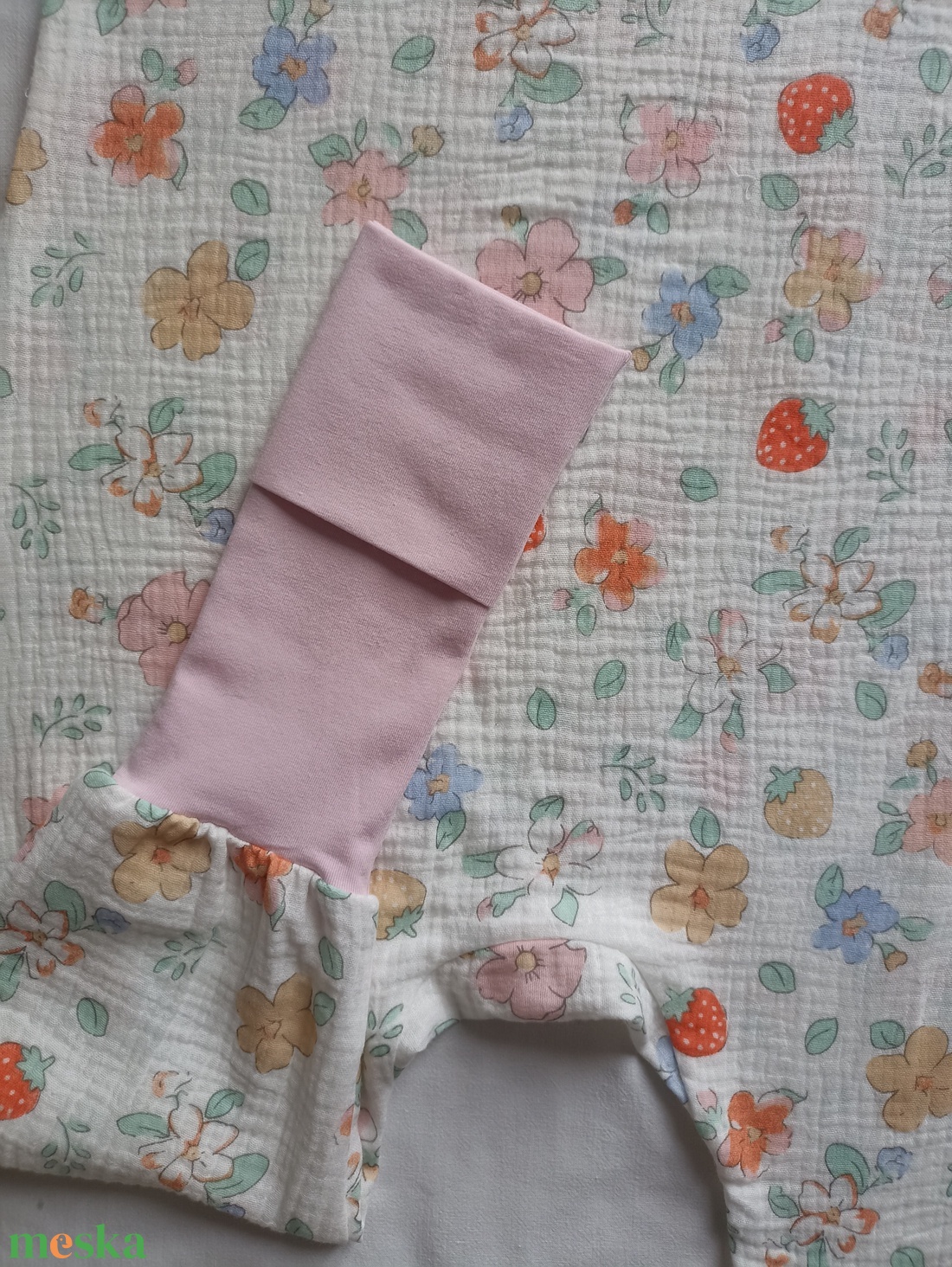 Nyári duplagéz tipegő hálózsák virágos RENDELÉSRE 62 68 74 80 86 92 98 104 110 116 122 128 134 140 146 152  - baba - mama - babaruházat - tipegőhálózsák - Meska.hu