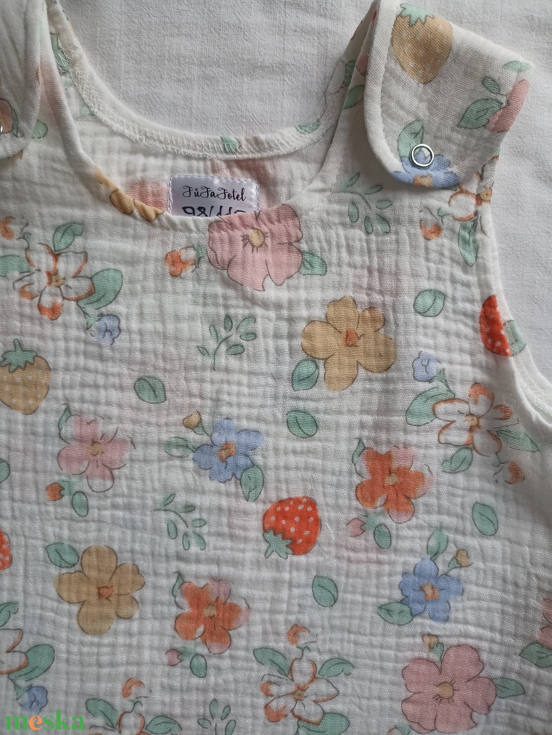 Nyári duplagéz tipegő hálózsák virágos RENDELÉSRE 62 68 74 80 86 92 98 104 110 116 122 128 134 140 146 152  - baba - mama - babaruházat - tipegőhálózsák - Meska.hu