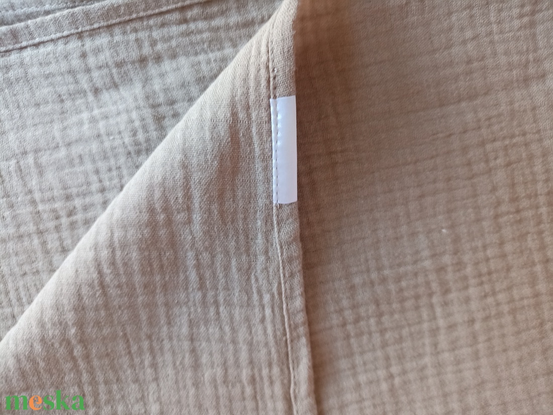 Nyári muszlin kánikula ovistakaró duplagéz gyerektakaró 100x130 cm tejeskávé - baba - mama - baba ágynemű - babatakaró, gyerek pléd - Meska.hu