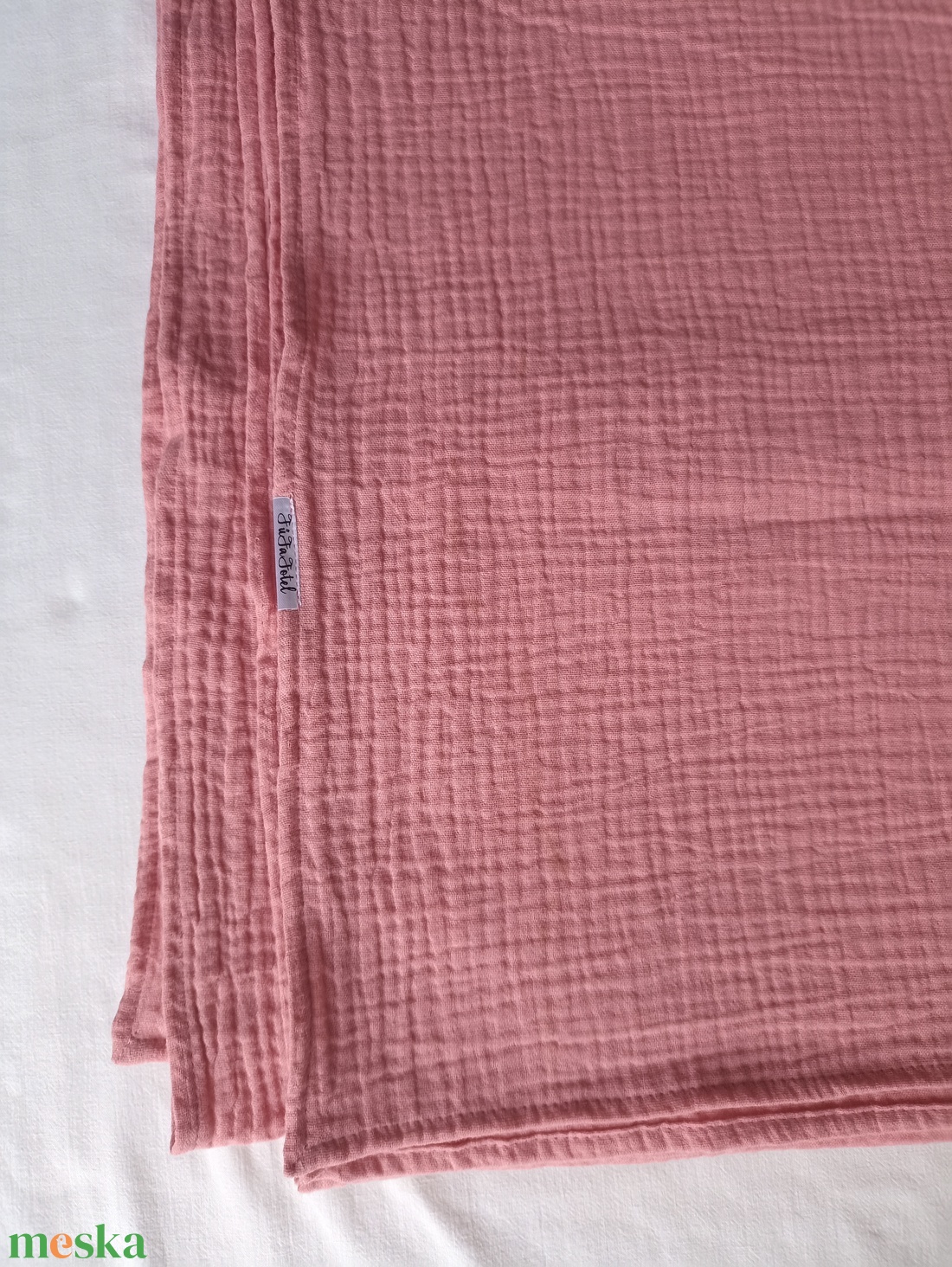 Baba nyári géztakaró 70x90 cm duplagéz babatakaró mályva - baba - mama - baba ágynemű - babatakaró, gyerek pléd - Meska.hu