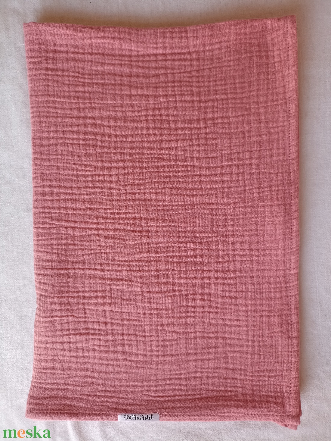 Baba nyári géztakaró 70x90 cm duplagéz babatakaró mályva - baba - mama - baba ágynemű - babatakaró, gyerek pléd - Meska.hu