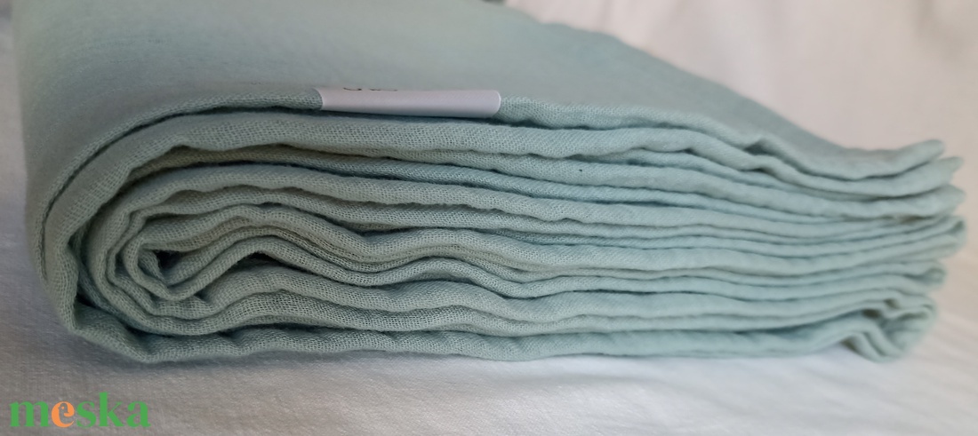 Nyári kánikula duplagéz felnőtt takaró muszlin 140x190 cm zsálya - otthon & életmód - lakástextil - felnőtt takaró, pléd - Meska.hu