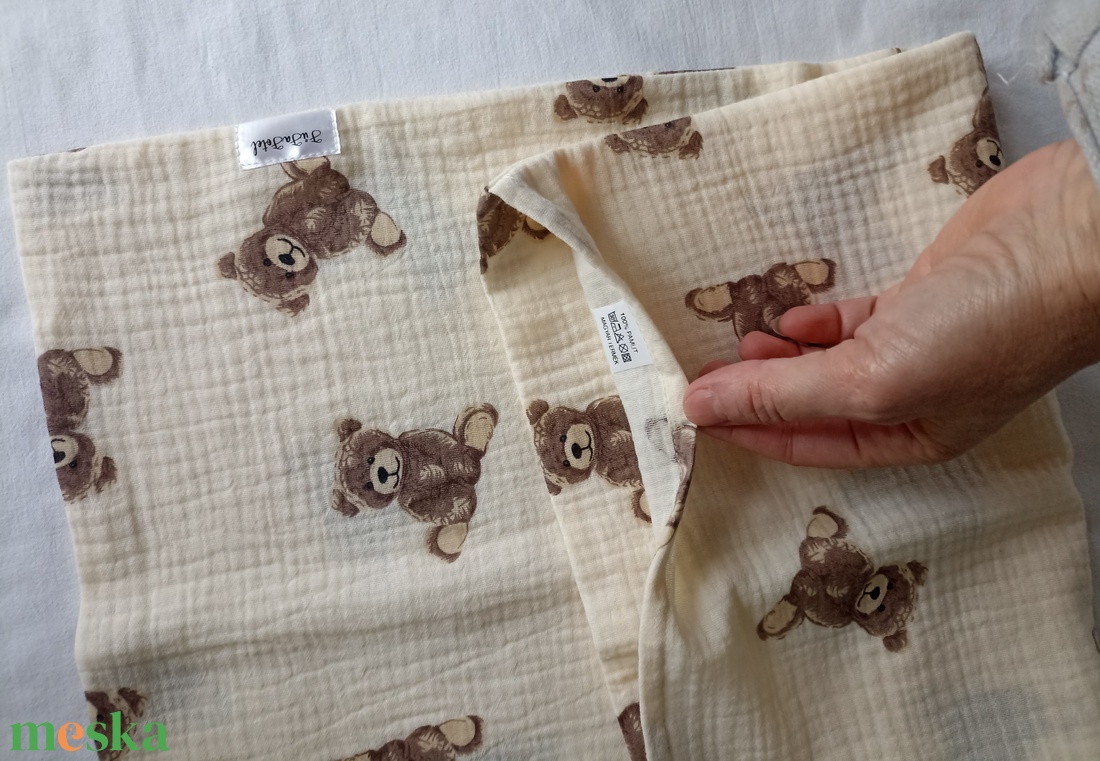 Muszlin párnahuzat IKEA-s 35 x 55 cm-s gyerekpárnához Duplagéz  - otthon & életmód - lakástextil - párna & párnahuzat - díszpárnahuzat - Meska.hu