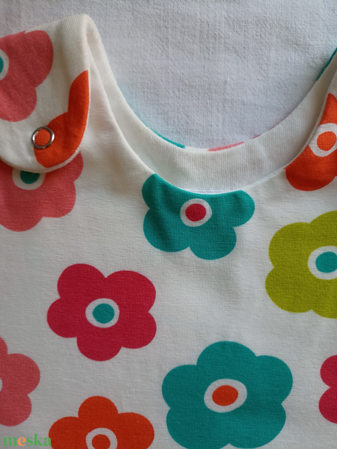 74-80-86-os Tavaszi tipegő hálózsák 22-24 fokba Átmeneti pamut színes virágos - baba - mama - babaruházat - tipegőhálózsák - Meska.hu