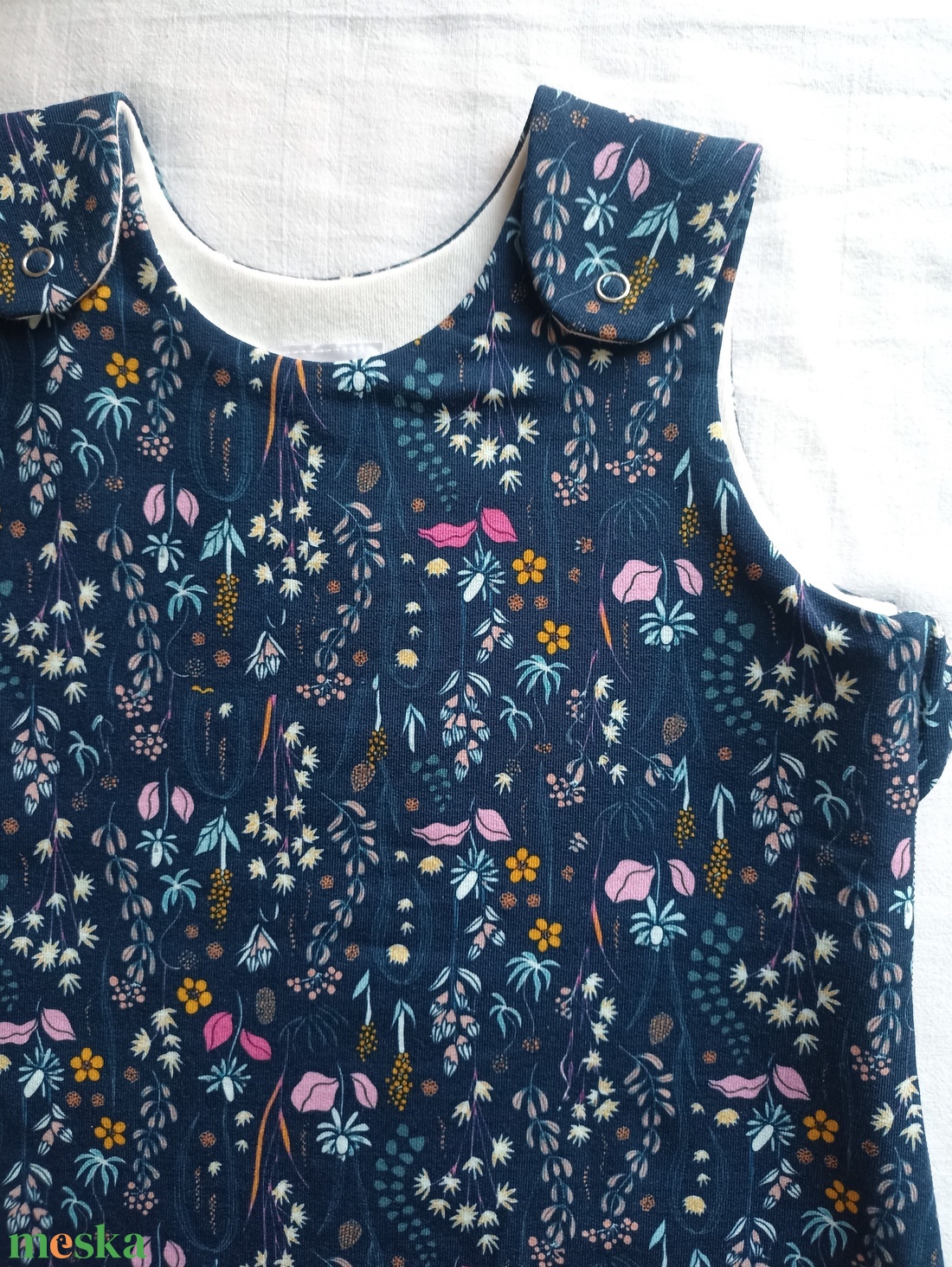 92-98-104-es Átmeneti tavaszi téli tipegő hálózsák pamut 21-23 fok színes virágos - baba - mama - babaruházat - tipegőhálózsák - Meska.hu