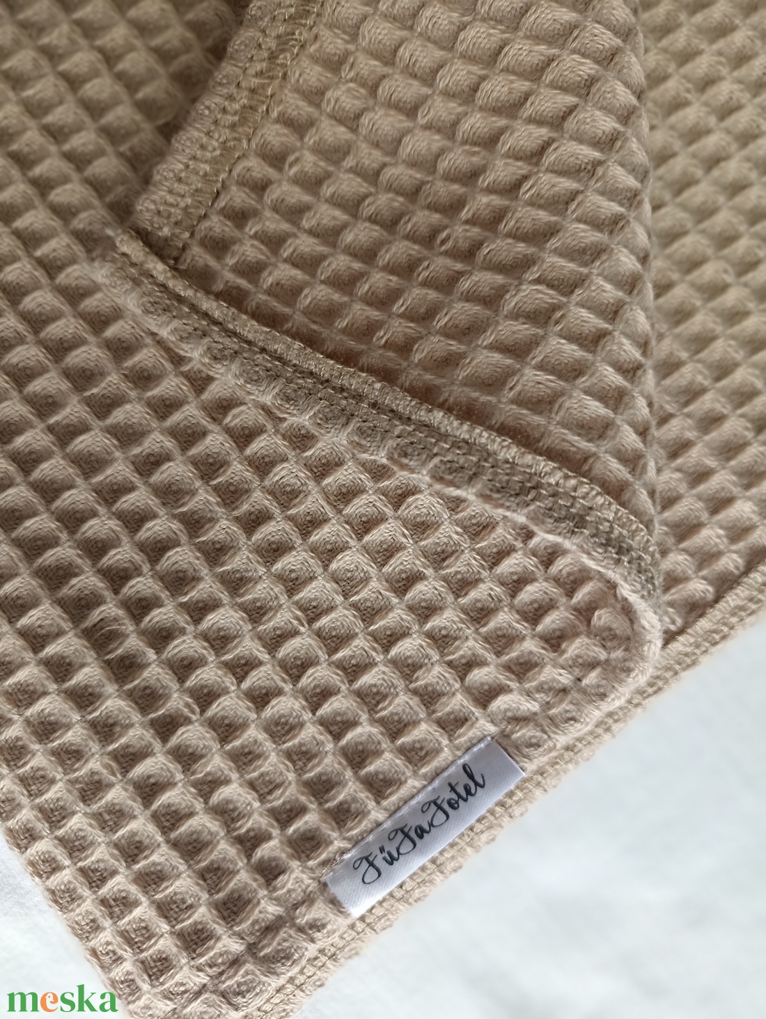 Waffel gyerektakaró ovis 105x135 cm mogyoróbarna - baba - mama - baba ágynemű - babatakaró, gyerek pléd - Meska.hu