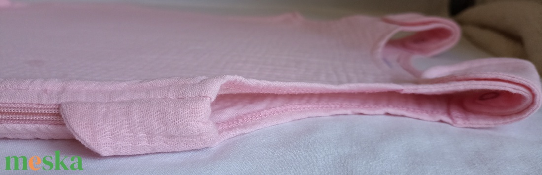 74-80-86-os nyári muszlin tipegő hálózsák duplagéz rózsa - baba - mama - babaruházat - baba hálózsák, bundazsák - Meska.hu