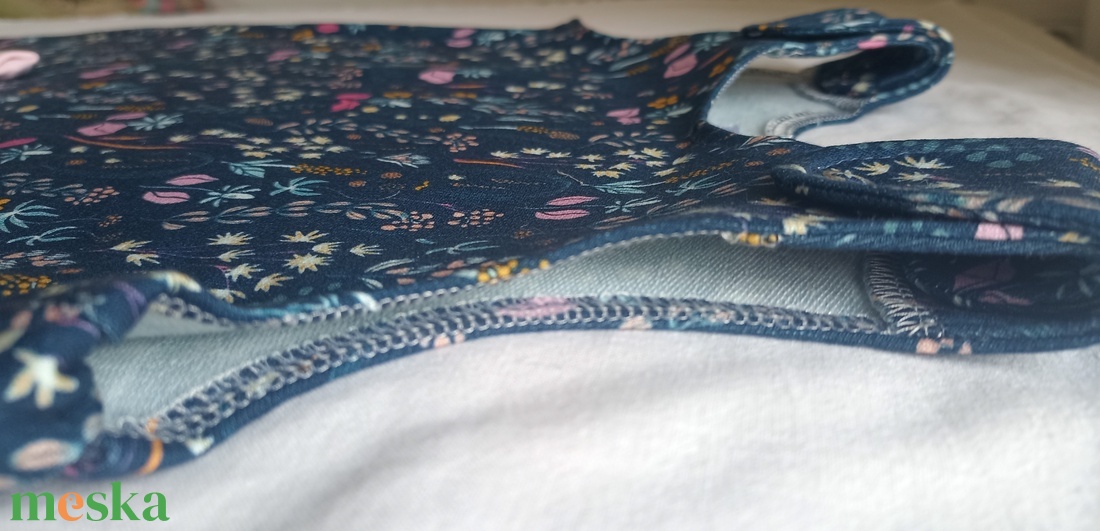 74-80-86 nyári tipegő hálózsák pamut skék virágos - baba - mama - babaruházat - tipegőhálózsák - Meska.hu