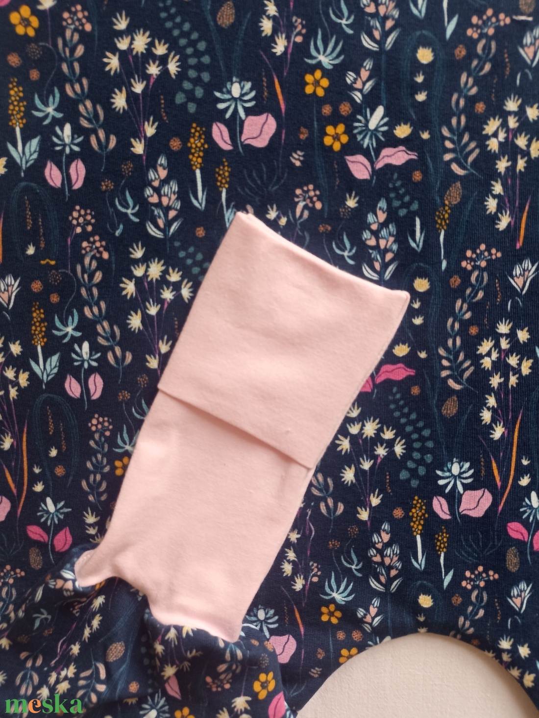 74-80-86 nyári tipegő hálózsák pamut skék virágos - baba - mama - babaruházat - tipegőhálózsák - Meska.hu