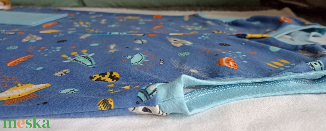 134-140-146-os nyári tipegő hálózsák pamut űrhajós - baba - mama - babaruházat - tipegőhálózsák - Meska.hu