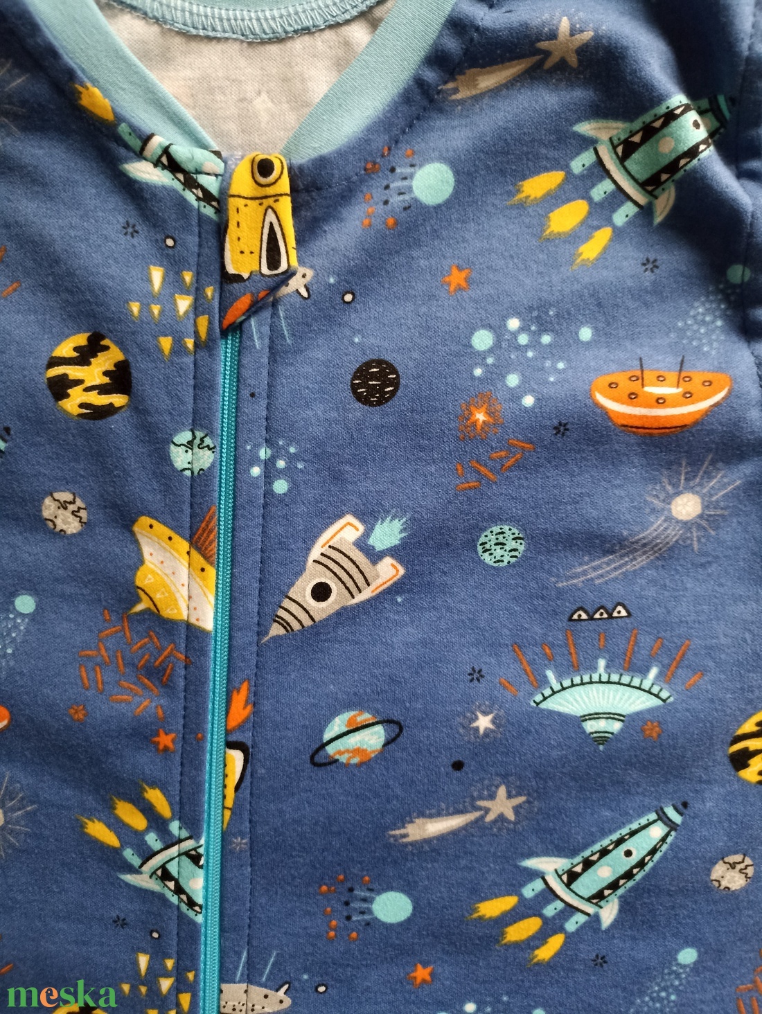 134-140-146-os nyári tipegő hálózsák pamut űrhajós - baba - mama - babaruházat - tipegőhálózsák - Meska.hu