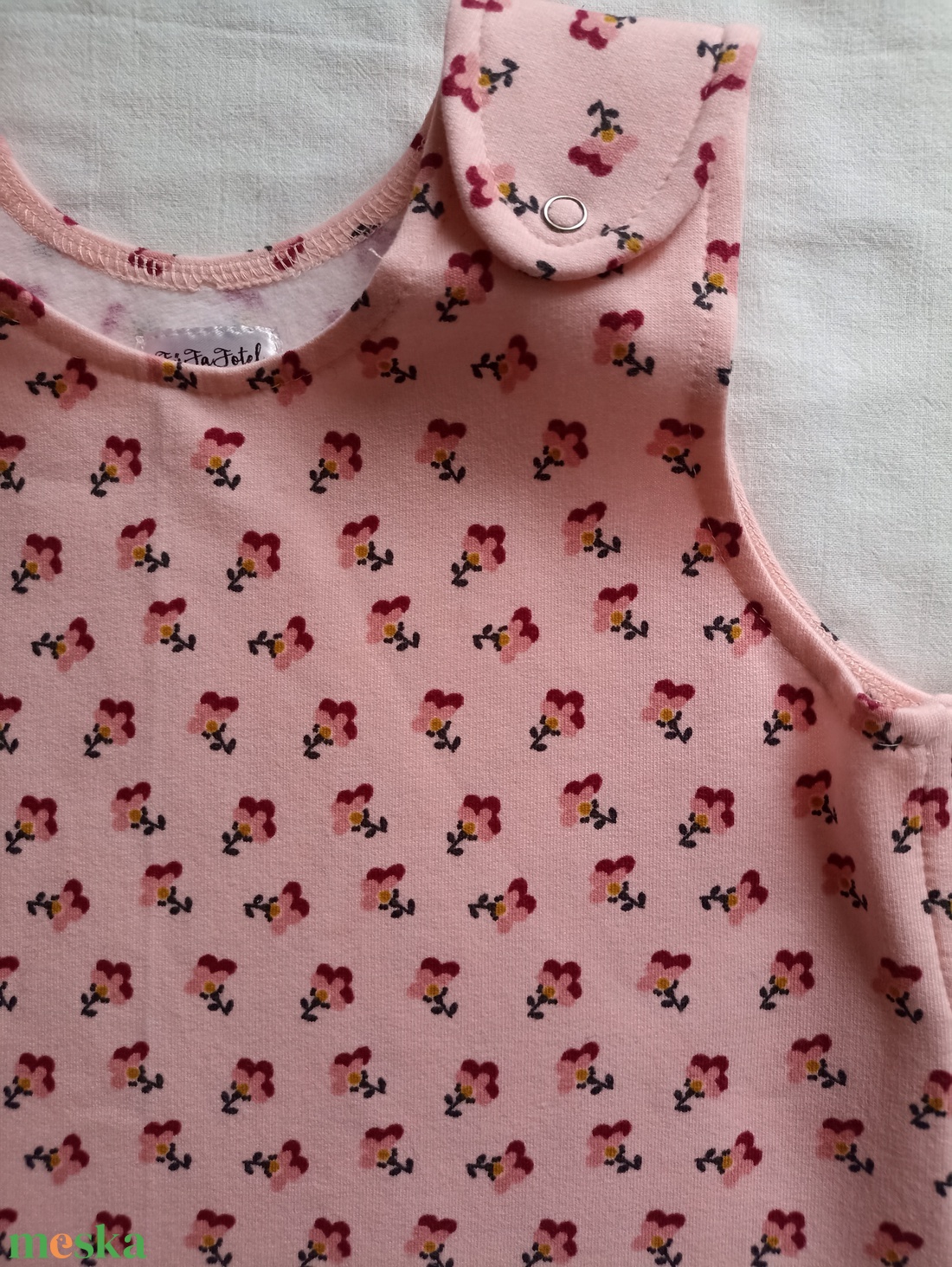 86-92-98-as Tavaszi tipegő hálózsák 22-24 fokba átmeneti ökopamut virágos - baba - mama - babaruházat - tipegőhálózsák - Meska.hu