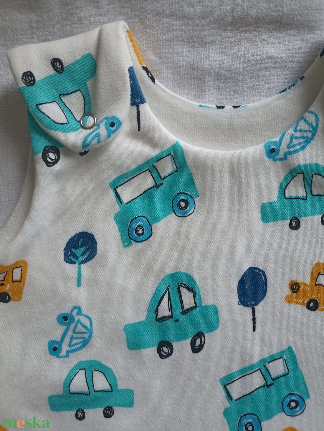 86-92-98-as Átmeneti tavaszi őszi tipegő hálózsák pamut 21-23 fokba autós - baba - mama - babaruházat - tipegőhálózsák - Meska.hu