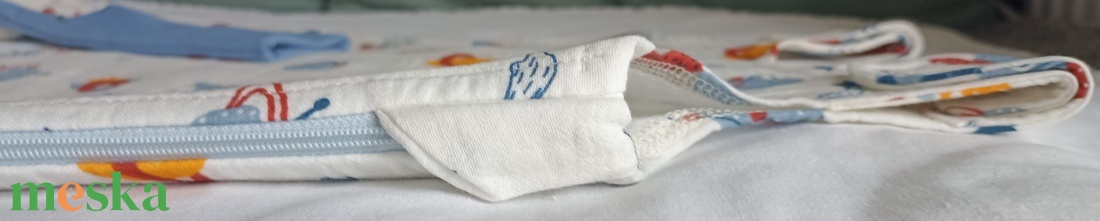 74-80-86 nyári tipegő hálózsák duplagéz pamut űrhajós - baba - mama - babaruházat - tipegőhálózsák - Meska.hu