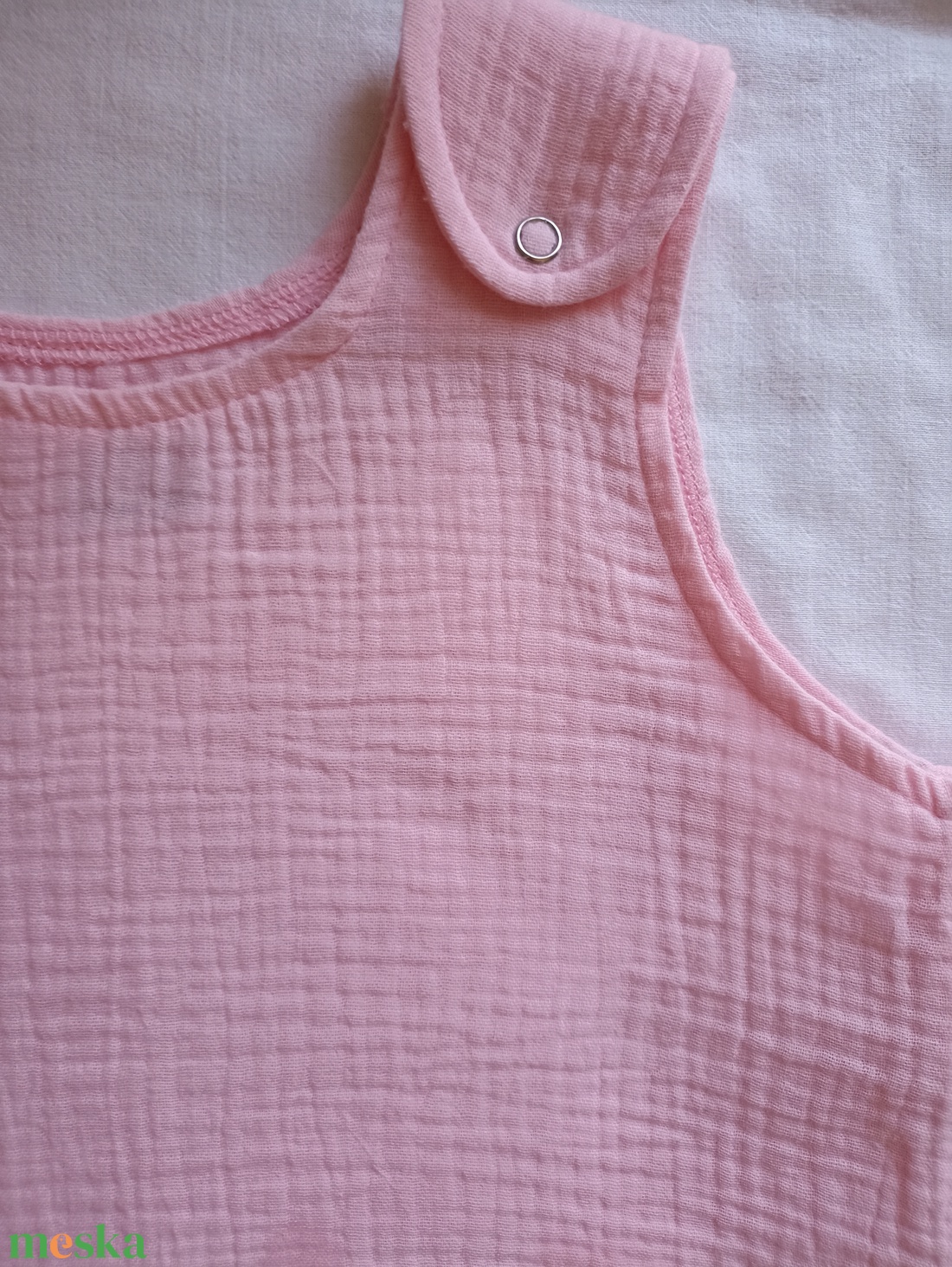 86-92-98-es nyári muszlin tipegő hálózsák duplagéz rózsa - baba - mama - babaruházat - tipegőhálózsák - Meska.hu