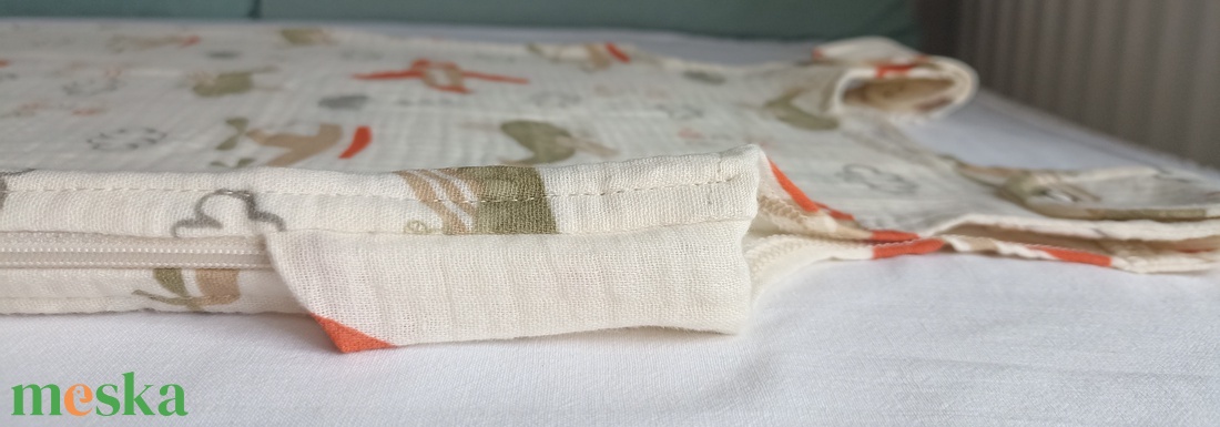 86-92-98-as Nyári muszlin tipegő hálózsák duplagéz repülős - baba - mama - babaruházat - tipegőhálózsák - Meska.hu