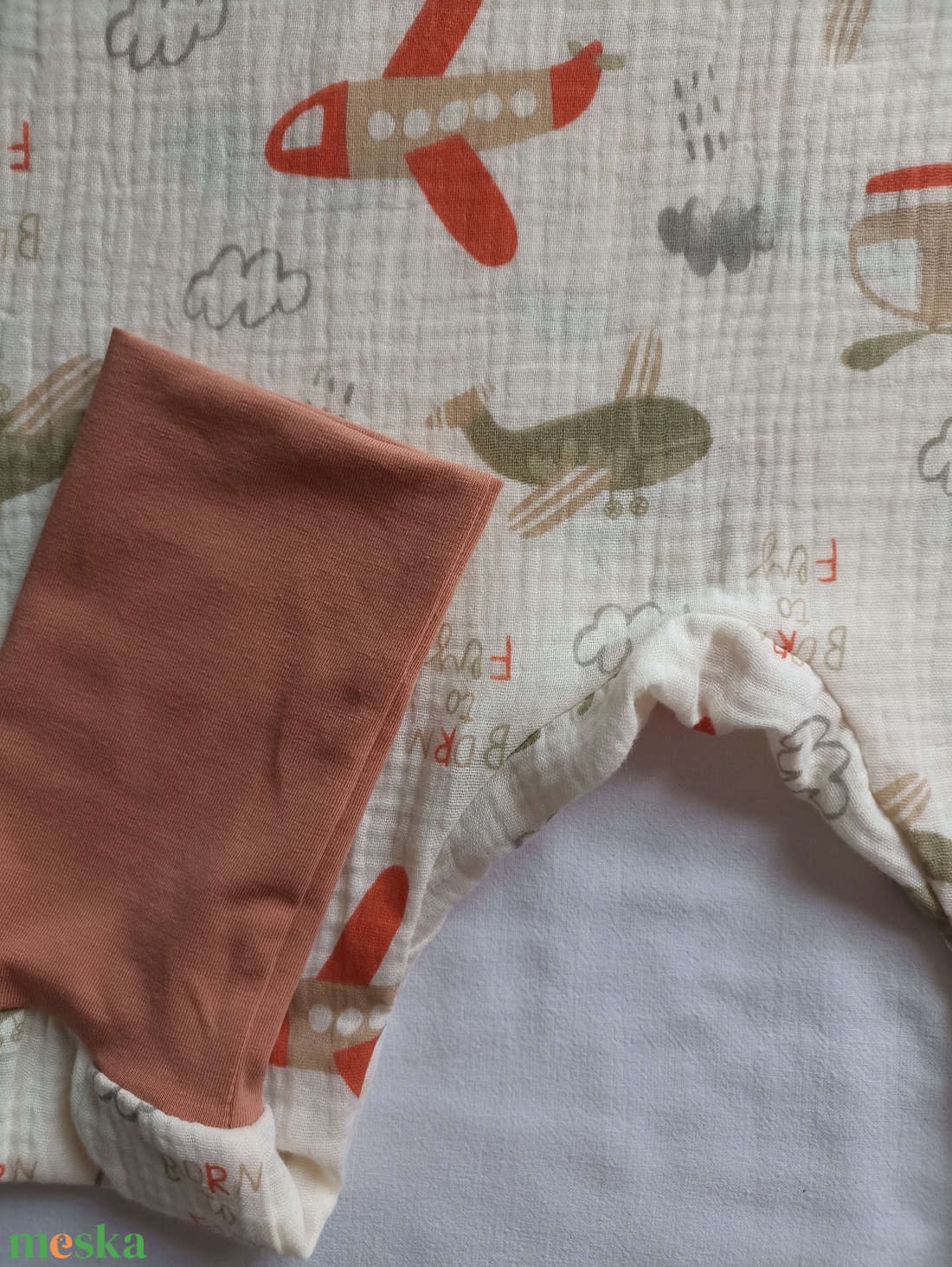 86-92-98-as Nyári muszlin tipegő hálózsák duplagéz repülős - baba - mama - babaruházat - tipegőhálózsák - Meska.hu