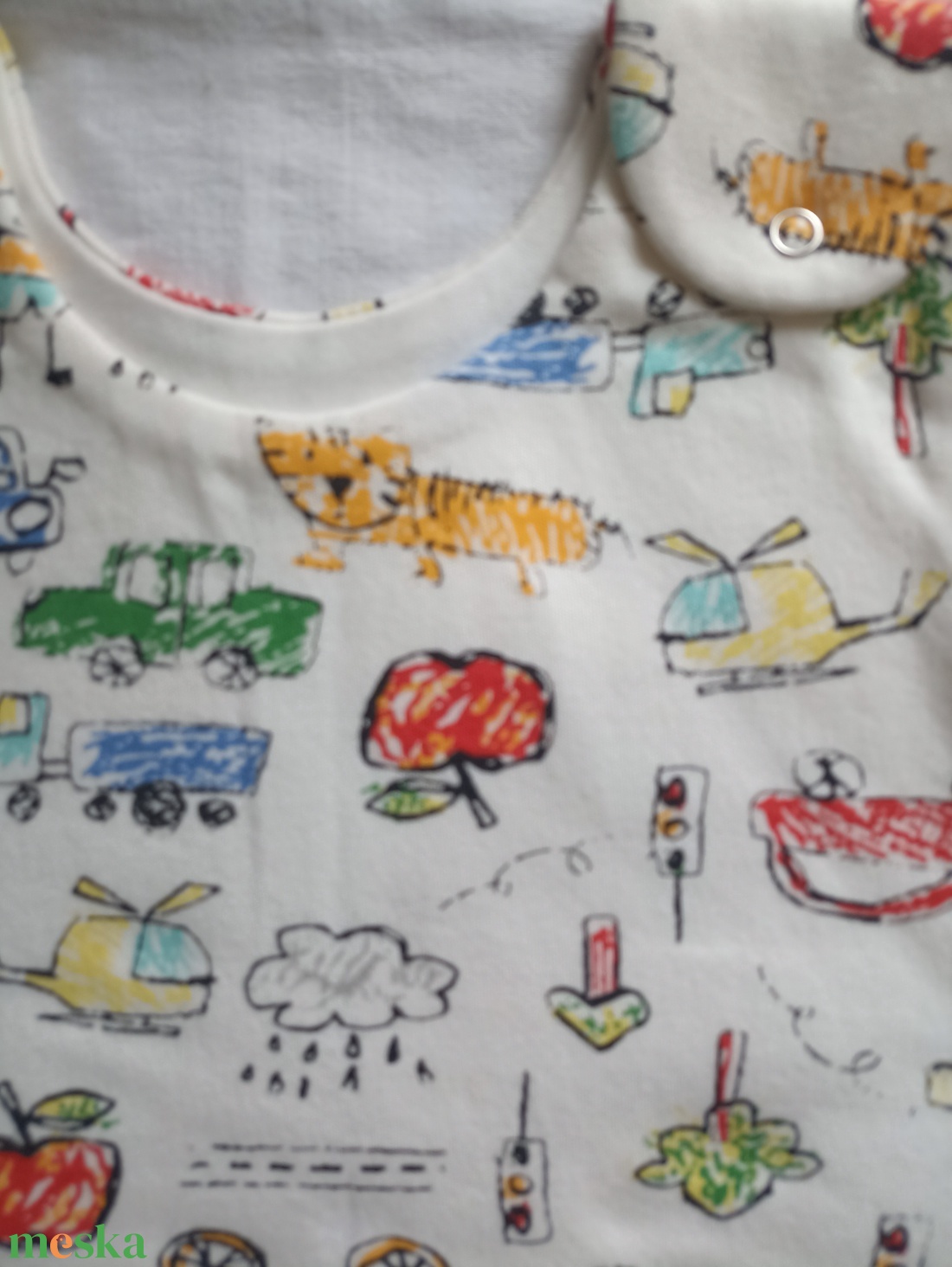 116-122-128-es Tavaszi-Őszi tipegő hálózsák átmeneti pamut gyerekrajzos - baba - mama - babaruházat - tipegőhálózsák - Meska.hu