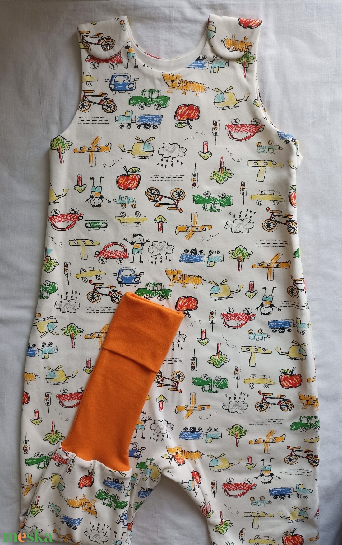116-122-128-es Tavaszi-Őszi tipegő hálózsák átmeneti pamut gyerekrajzos - baba - mama - babaruházat - tipegőhálózsák - Meska.hu