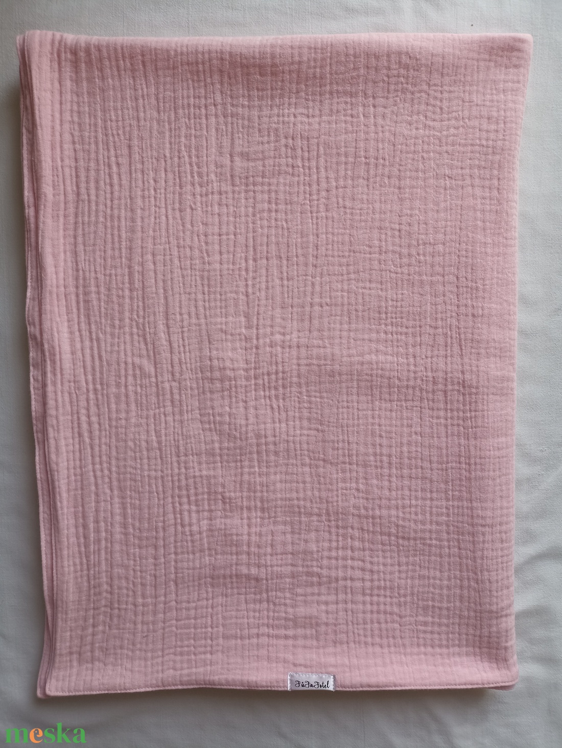Kétrétegű nyári ovis muszlin takaró duplagéz átlagos nyári éjszakába 100x130 cm rózsa - baba - mama - baba ágynemű - babatakaró, gyerek pléd - Meska.hu