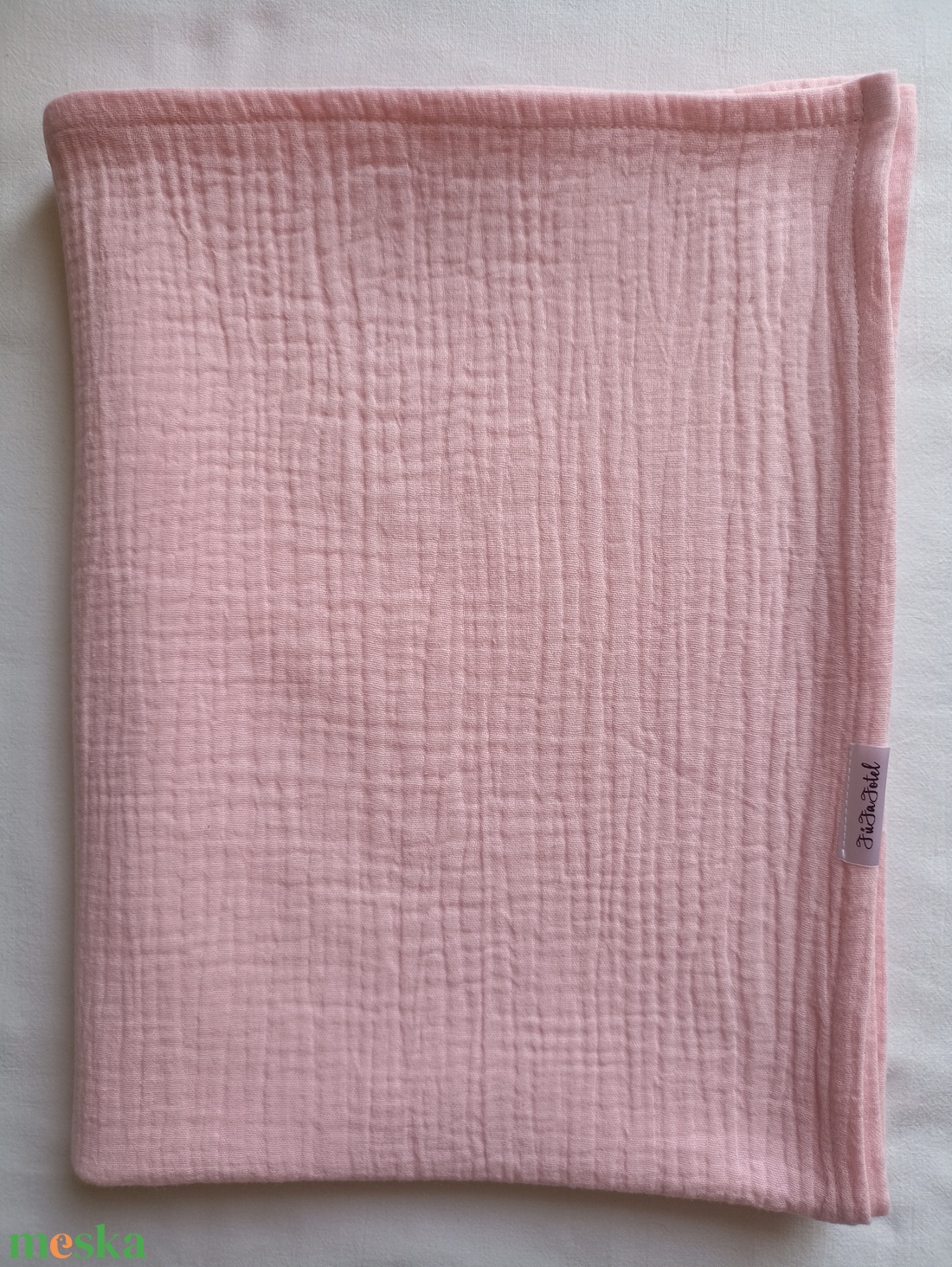 140x200 cm Nyári muszlin felnőtt takaró kánikula duplagéz barack - otthon & életmód - lakástextil - felnőtt takaró, pléd - Meska.hu