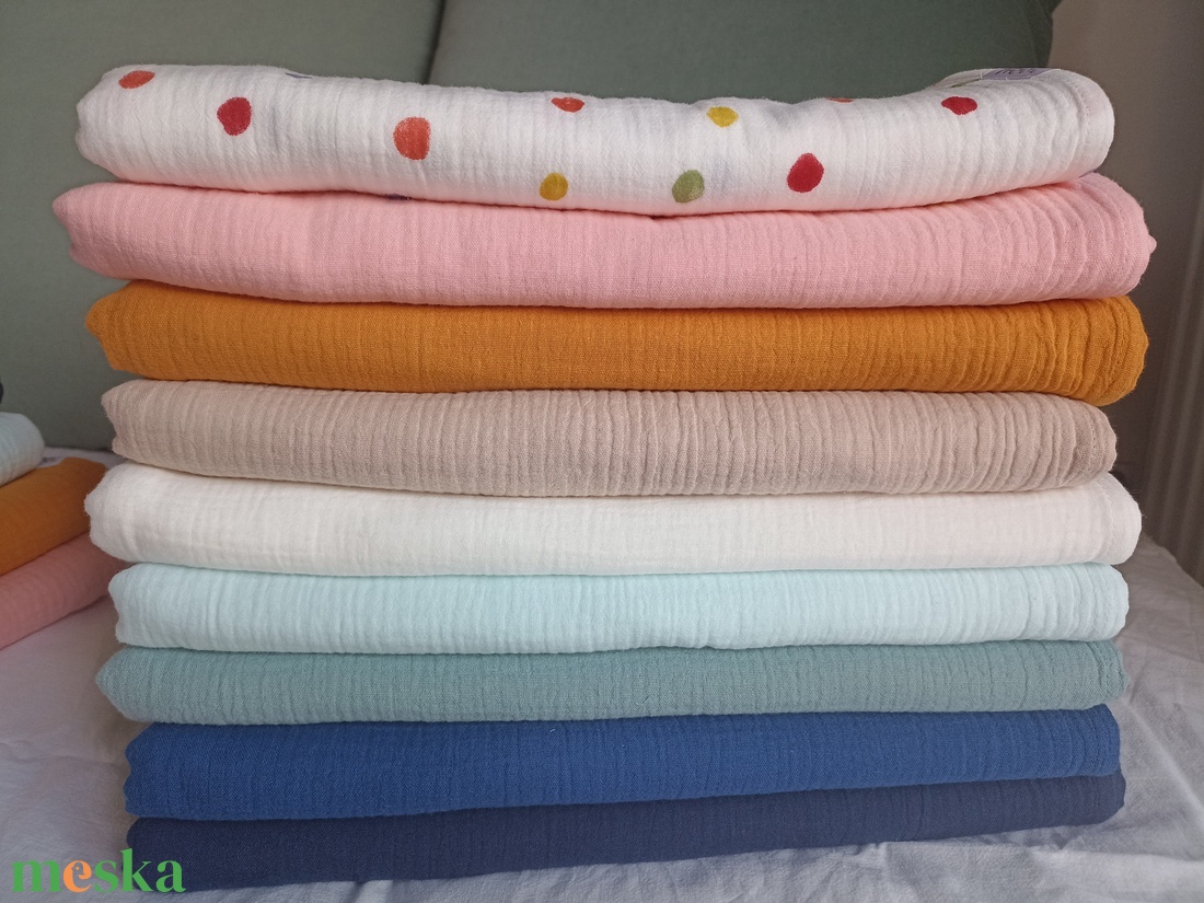 Baba kétrétegű muszlin takaró duplagéz nyári 70x90 cm halvány lilásrózsa - baba - mama - baba ágynemű - babatakaró, gyerek pléd - Meska.hu
