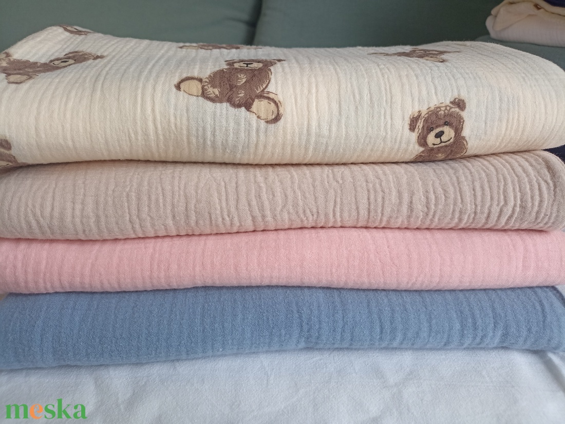 Kétrétegű muszlin ovis géztakaró 105x130 cm RENDELÉSRE - baba - mama - baba ágynemű - babatakaró, gyerek pléd - Meska.hu