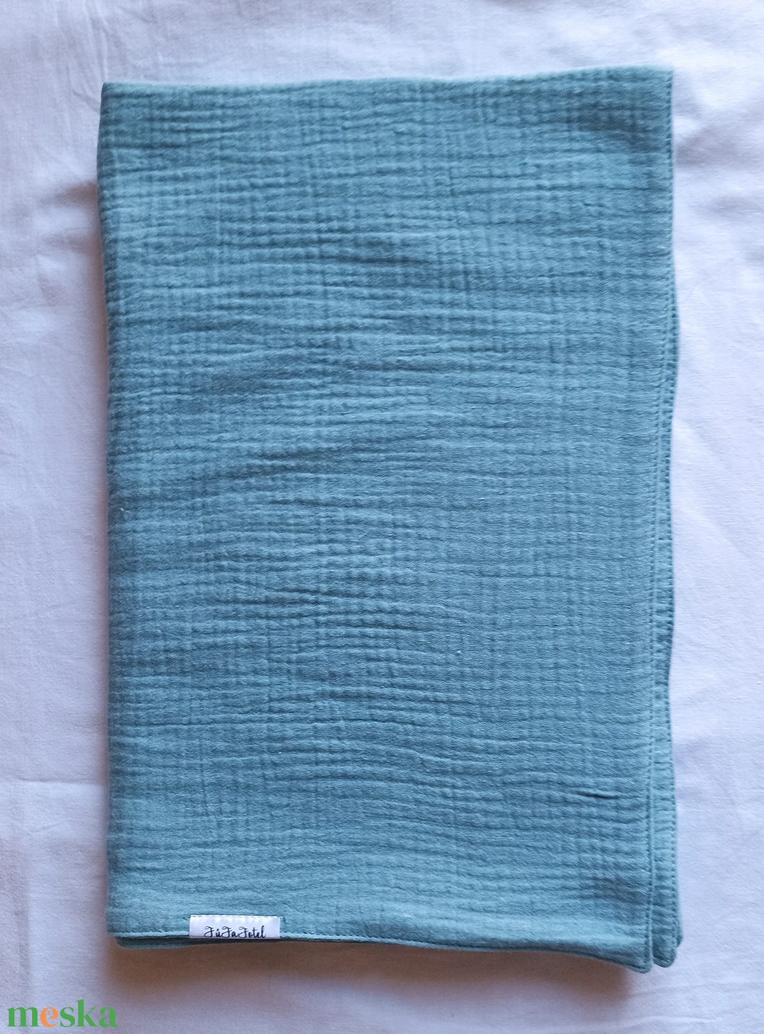 Kétrétegű muszlin babatakaró duplagéz nyári 70x90 cm zsálya - baba - mama - baba ágynemű - babatakaró, gyerek pléd - Meska.hu