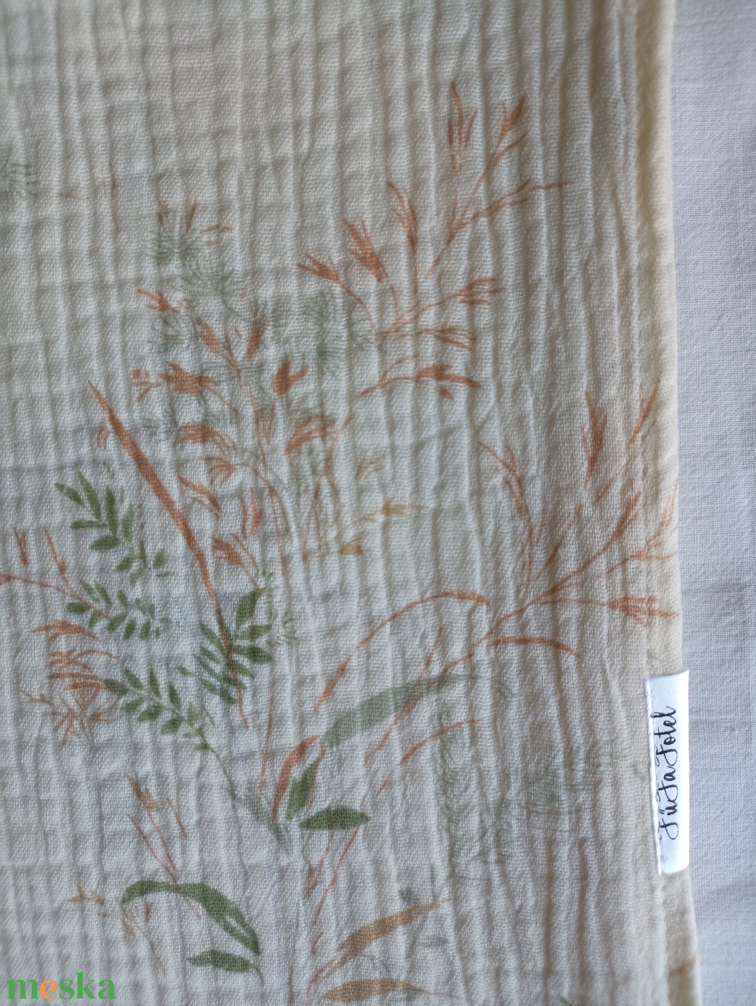Nyári muszlin babatakaró kánikula duplagéz gyerektakaró 70x90 cm búzamező - baba - mama - baba ágynemű - babatakaró, gyerek pléd - Meska.hu