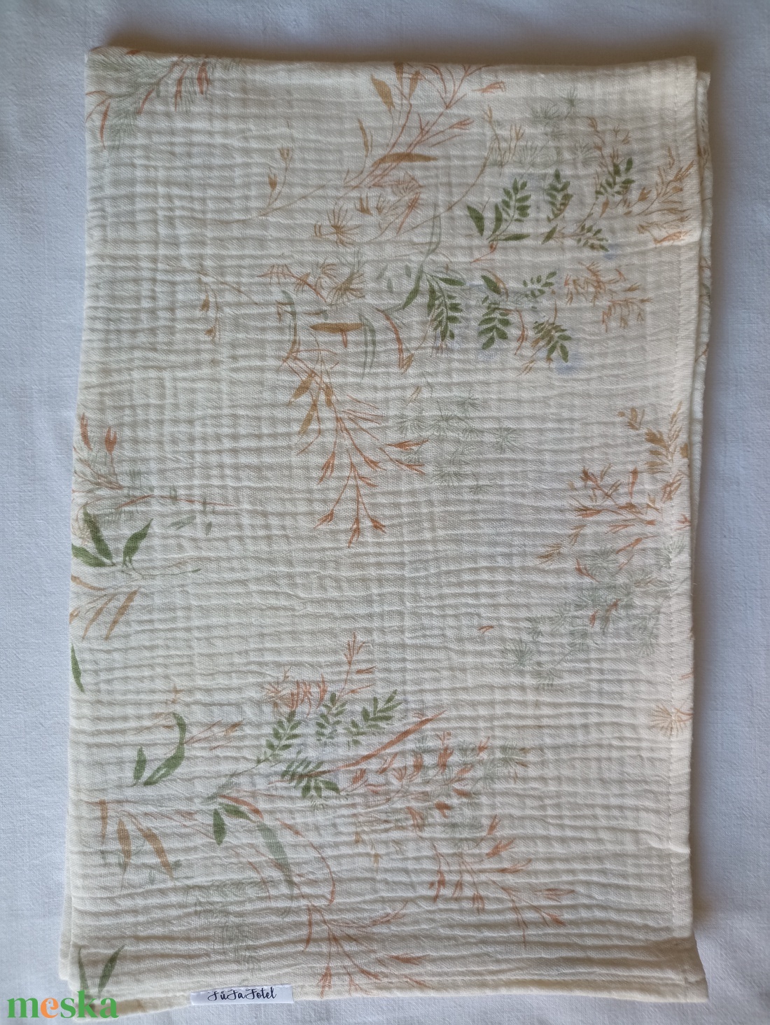 Nyári muszlin babatakaró kánikula duplagéz gyerektakaró 70x90 cm búzamező - baba - mama - baba ágynemű - babatakaró, gyerek pléd - Meska.hu