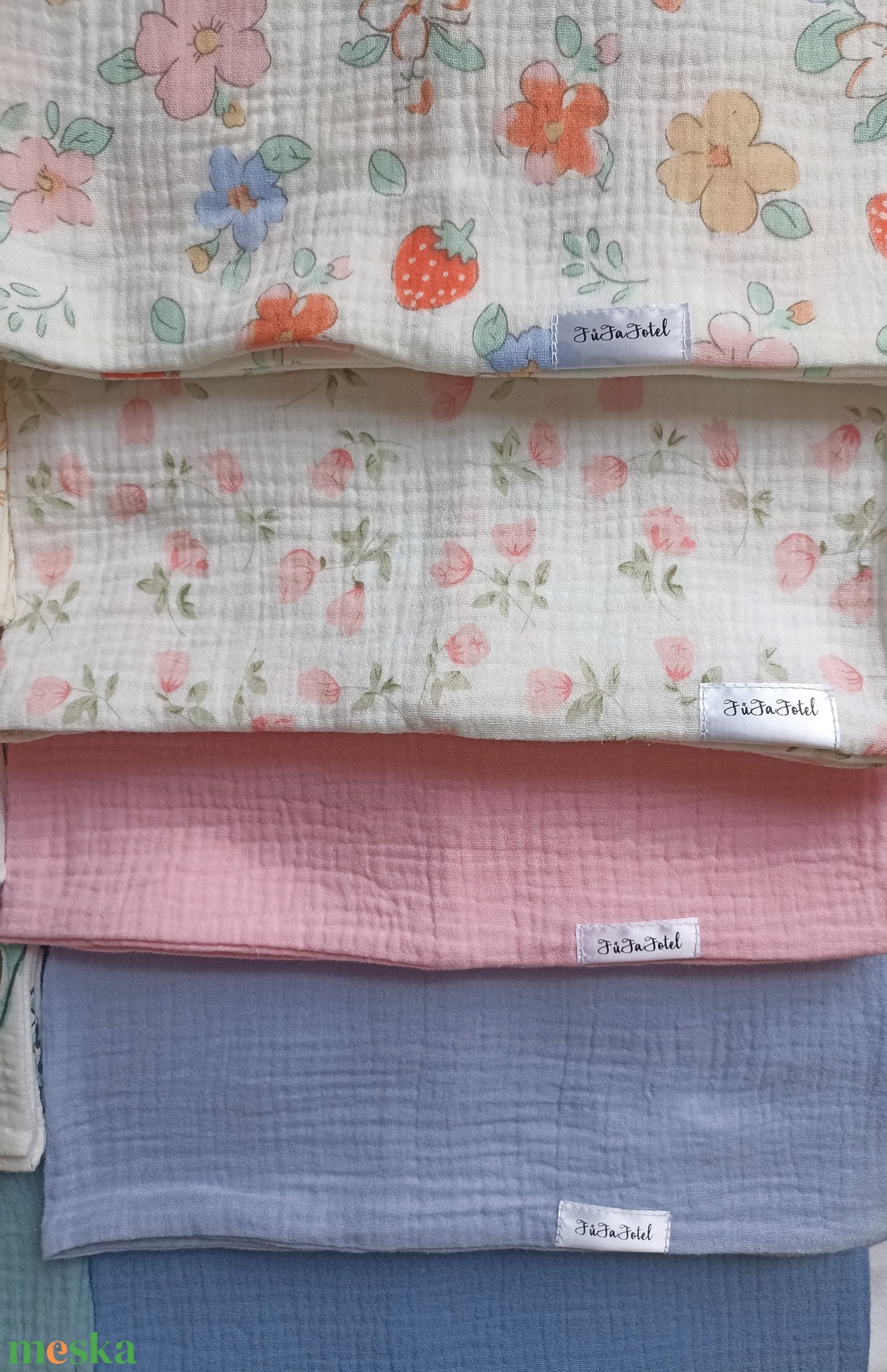 Muszlin párnahuzat IKEA-s 35x55 cm-s gyerekpárnához duplagéz   - baba - mama - baba ágynemű - baba párna és huzat - Meska.hu